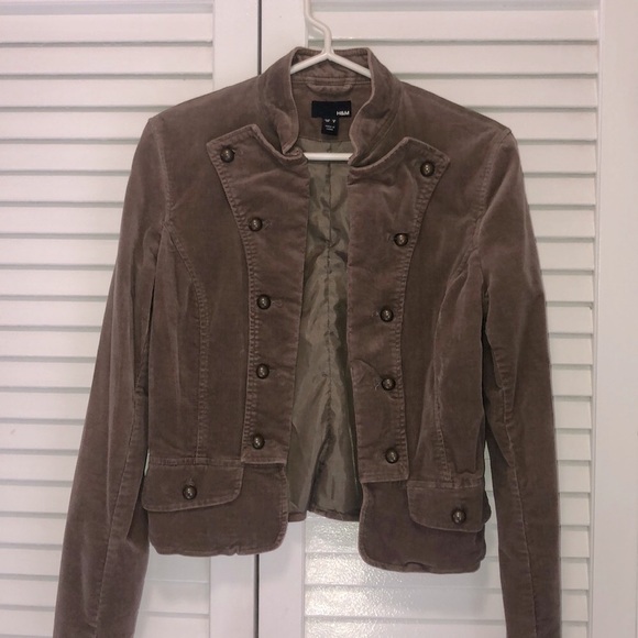 H&M corduroy military style jacket - Picture 2 of 4